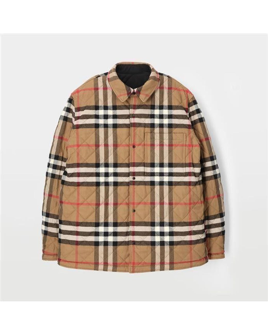 Burberry Black Reversible Quilted Jacket for men
