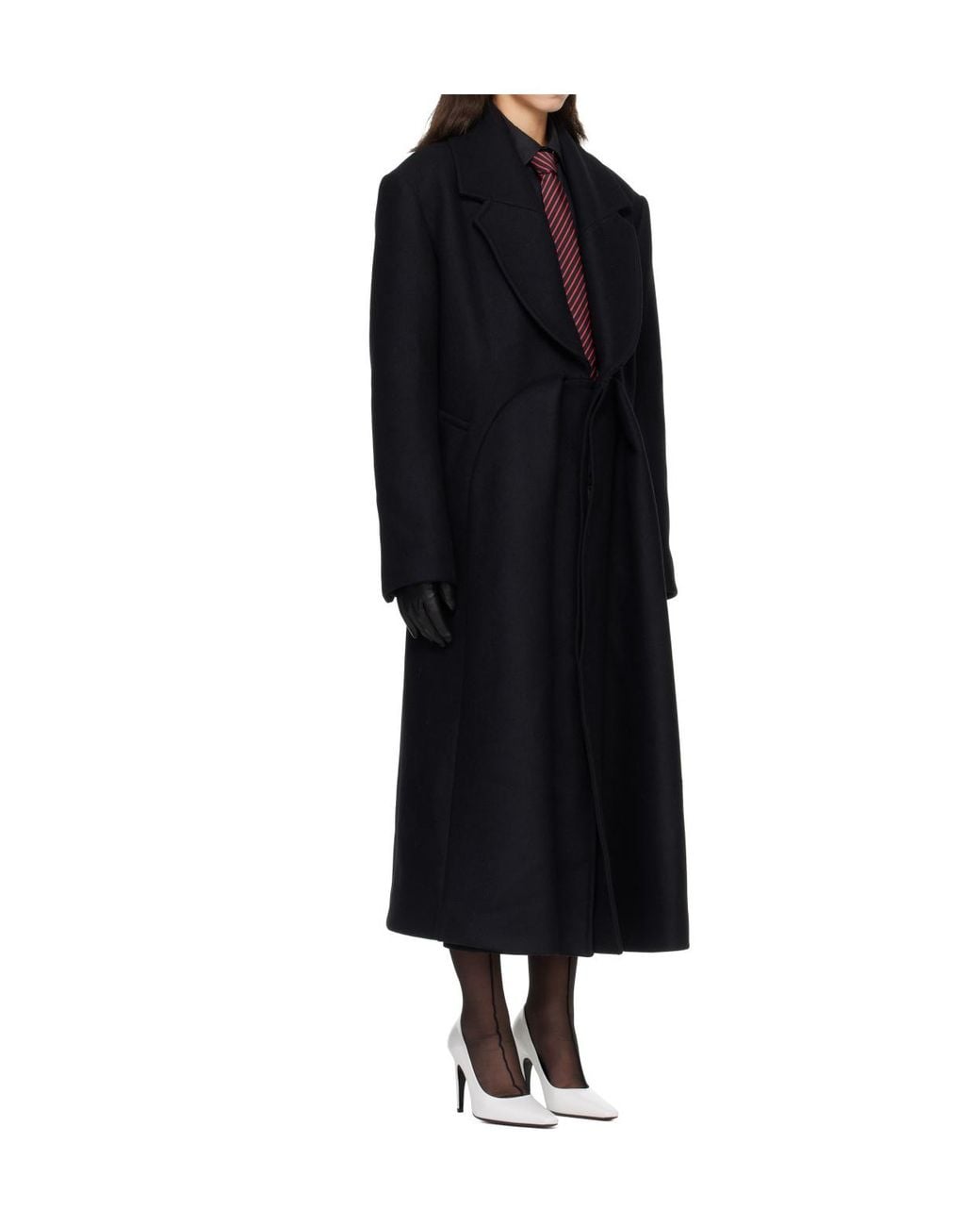 Jean Paul Gaultier Black Notch-Lapel Coat