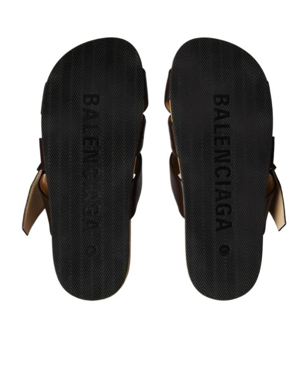 Balenciaga Brown Belt Mules for men