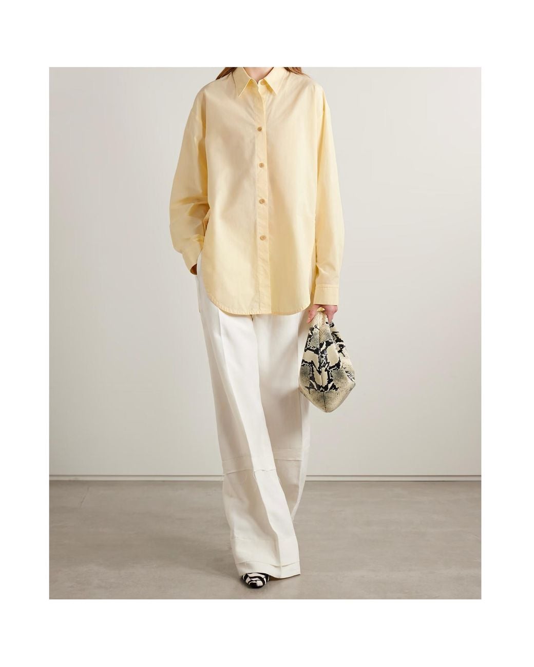 Khaite Natural Goya Long Sleeved Shirt