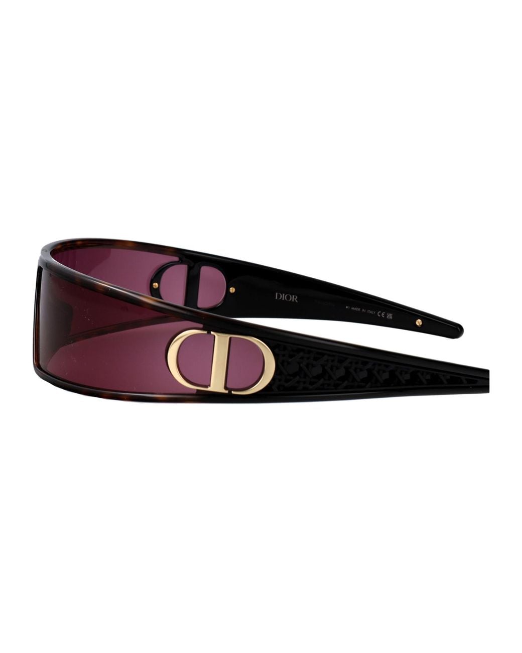 Dior Purple Eyewear Wrap-Around Sunglasses