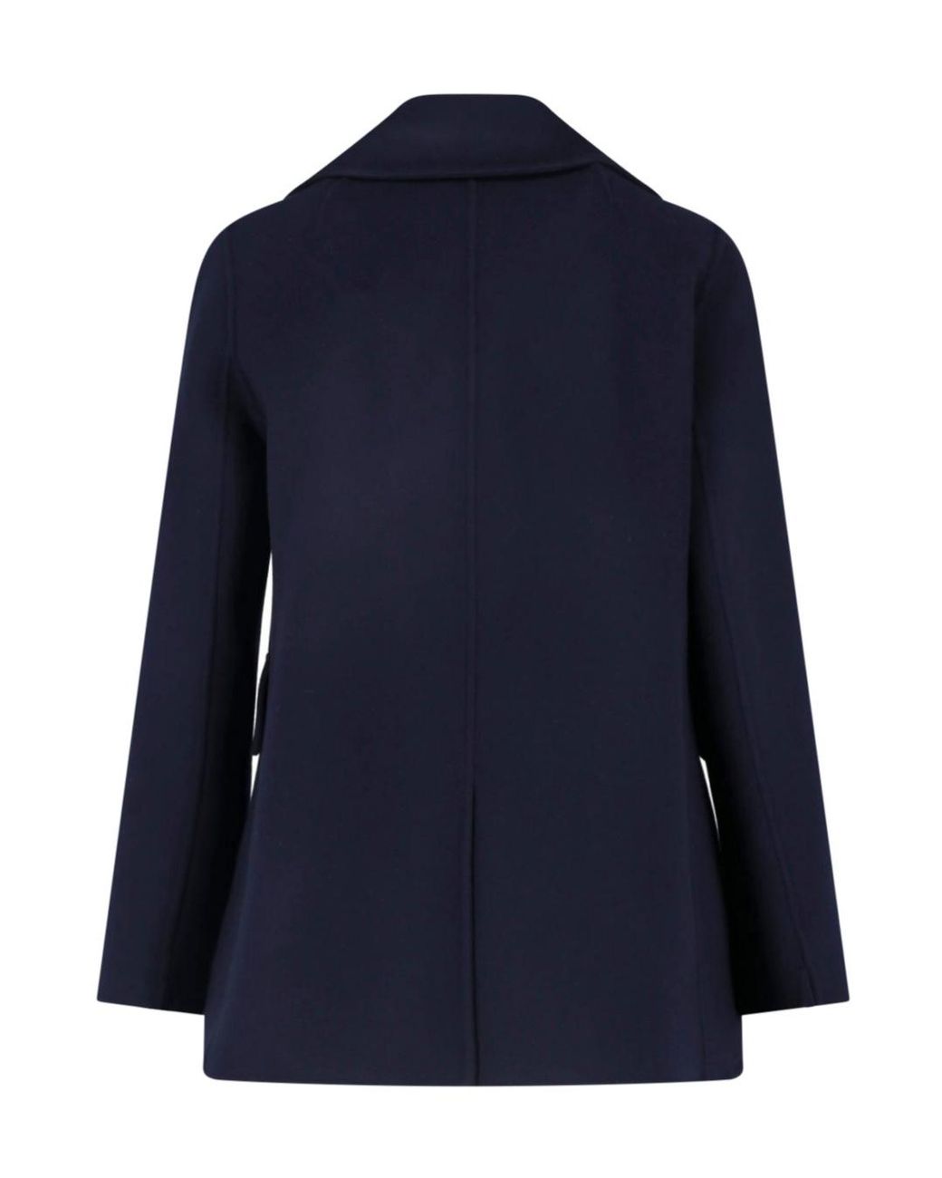 Max Mara Blue 'S Smmcamilla Double-Breasted Pea Coat