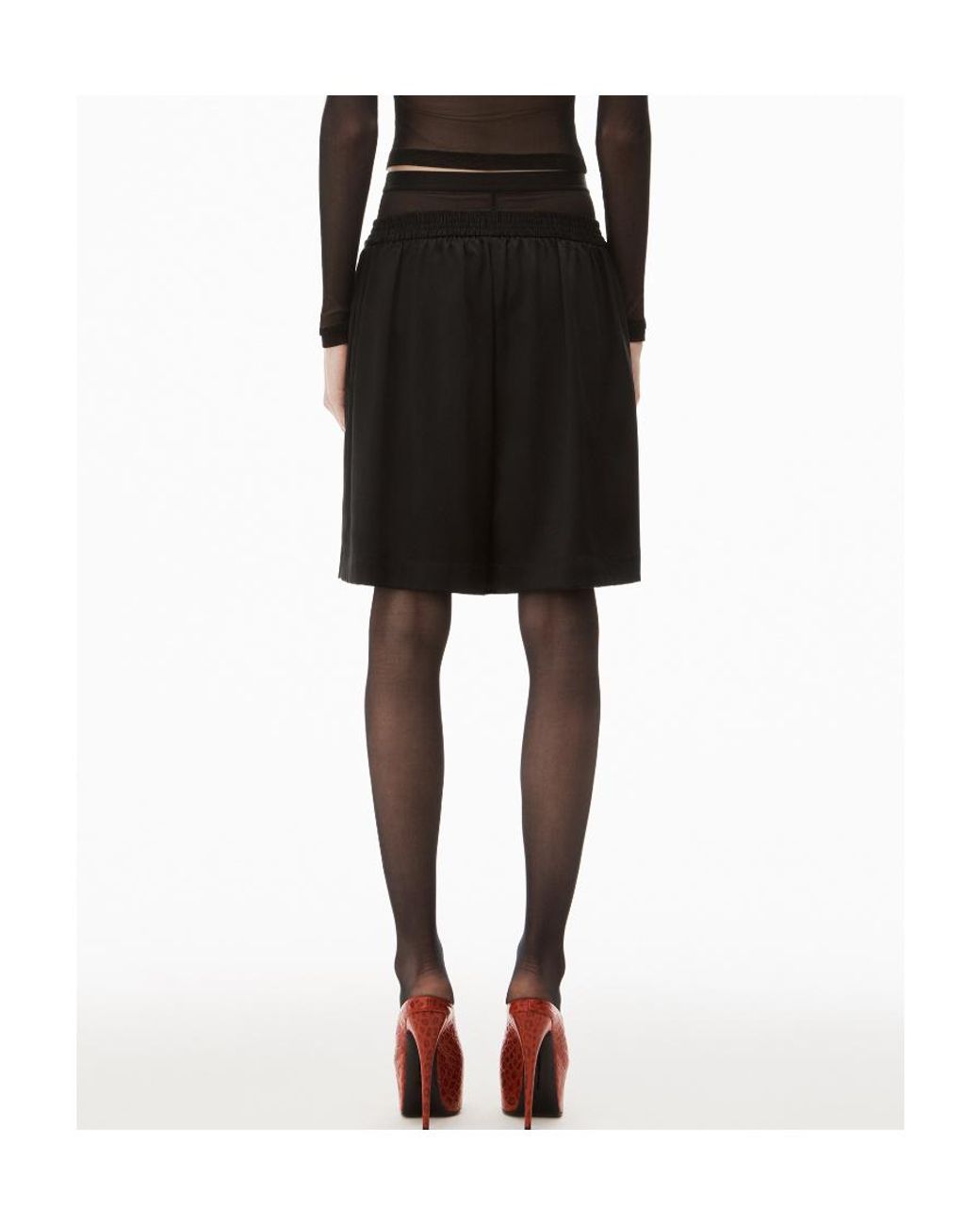 Alexander Wang Black Layered Boxer Shorts