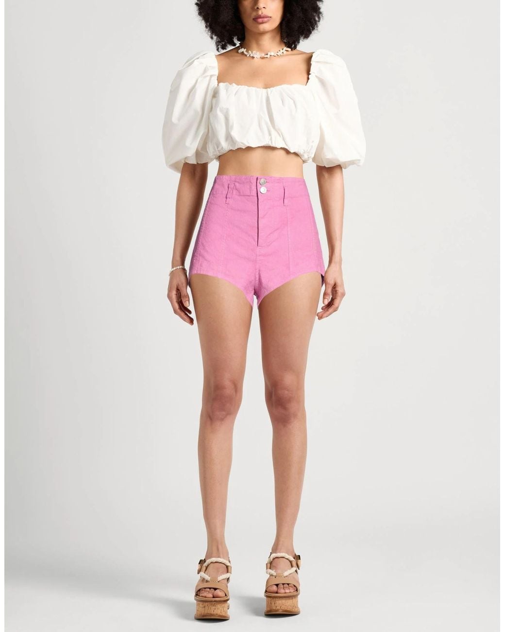 Isabel Marant Pink Casual Solidcolor Hot Pants