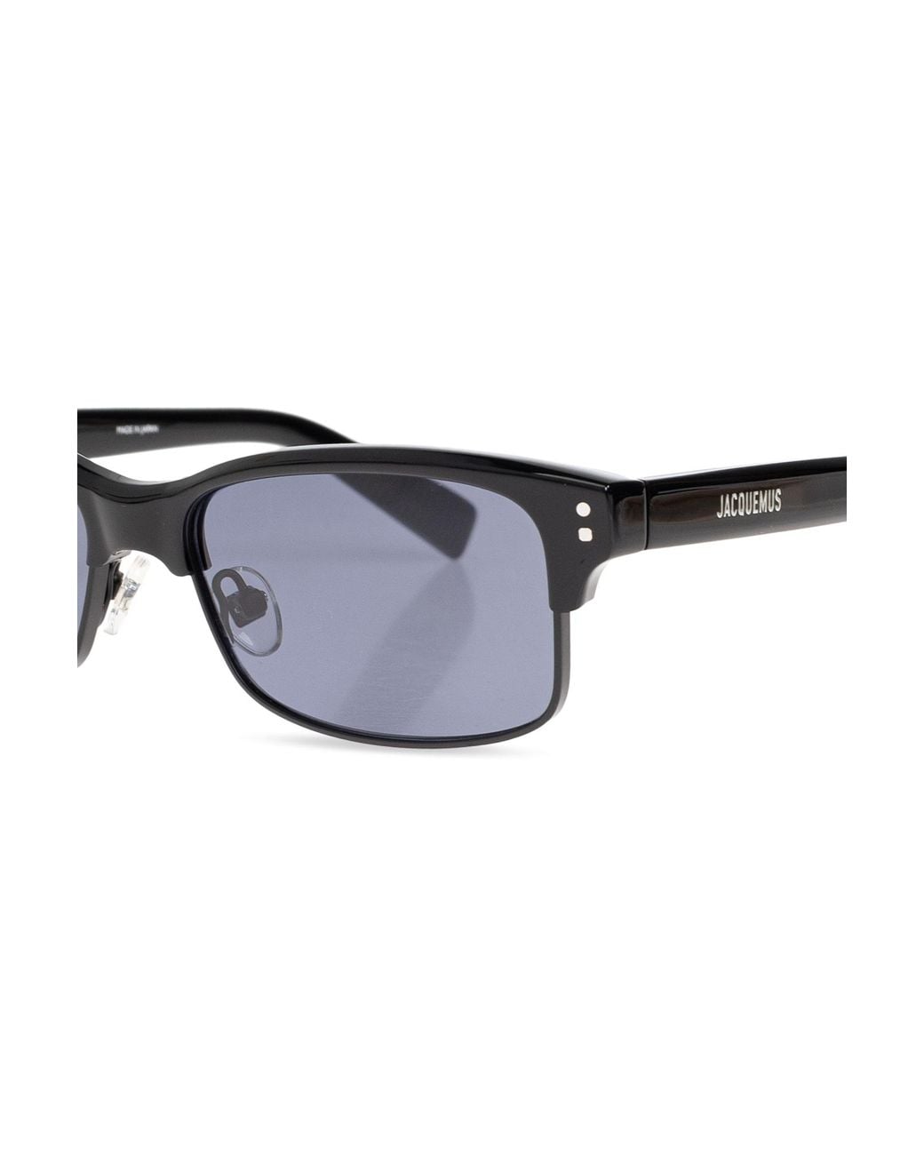 Jacquemus White Rectangle-Frame Sunglasses