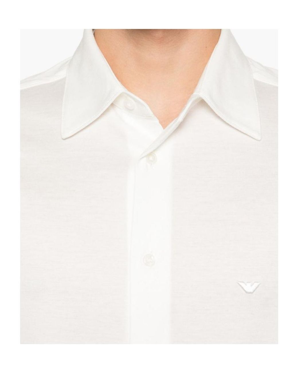 Emporio Armani White Logo-Detail Shirt for men