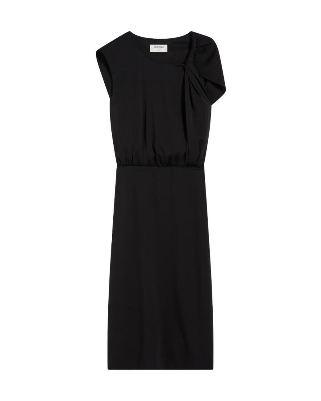 Sportmax Black Sleeveless Torchon Dress