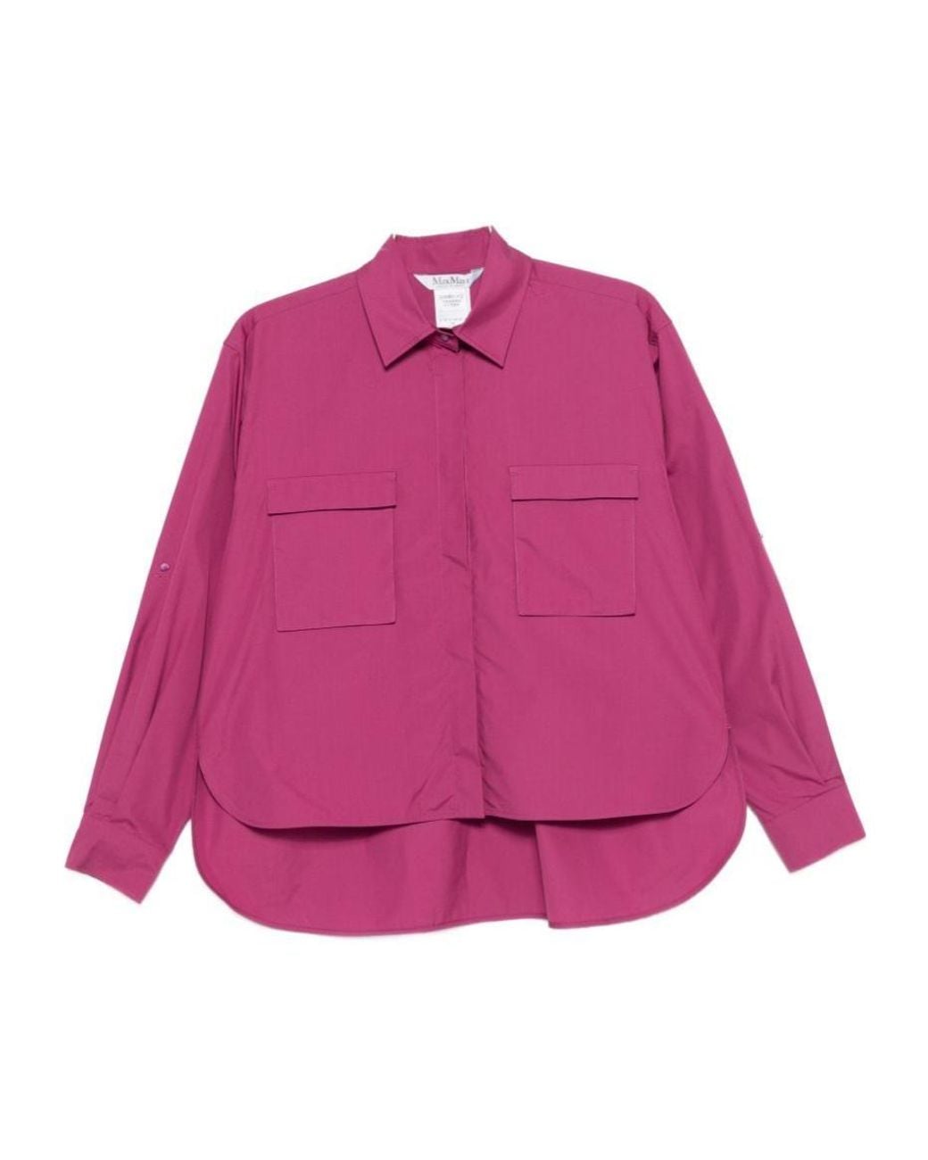 Max Mara Pink Tenue Button-Up Long-Sleeved Shirt