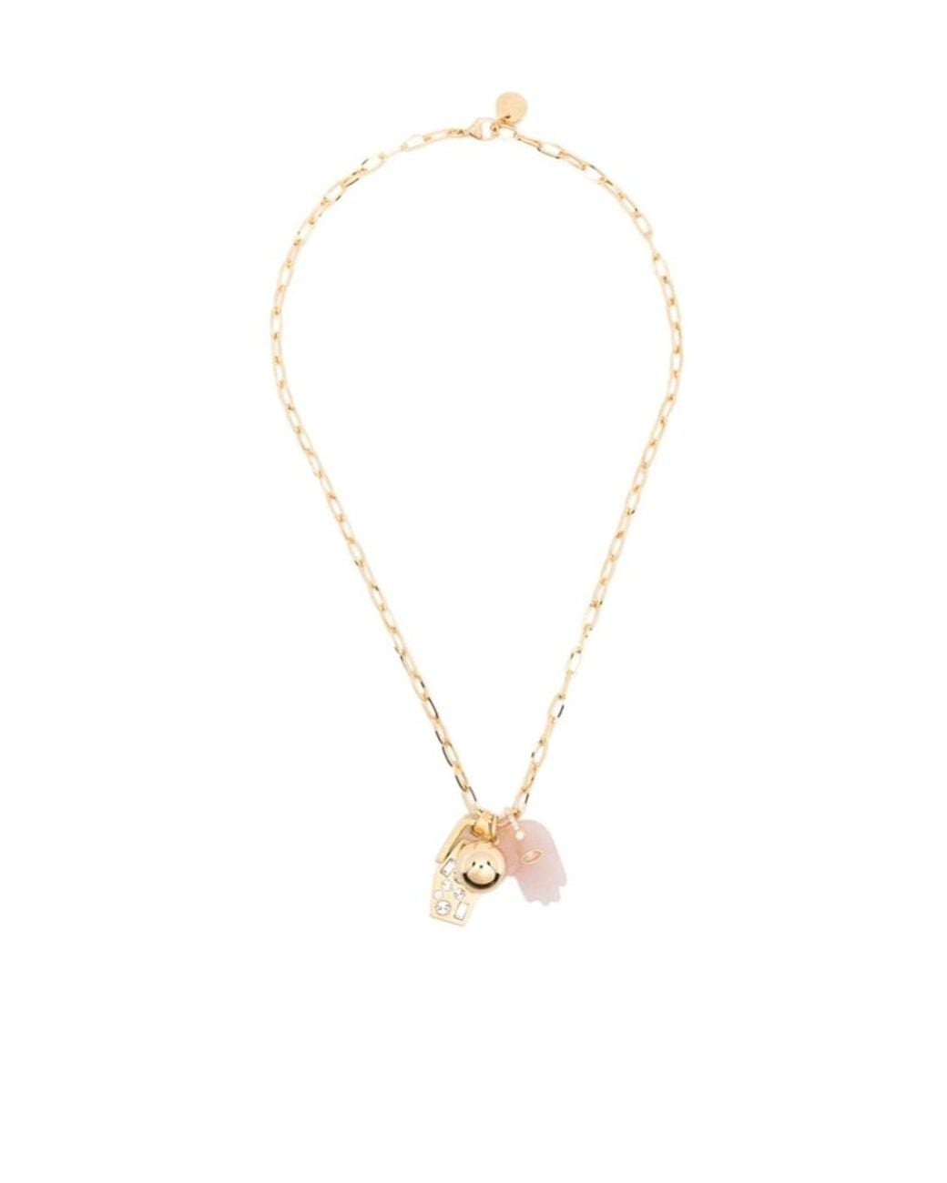 LaDoubleJ White Pendant Necklace