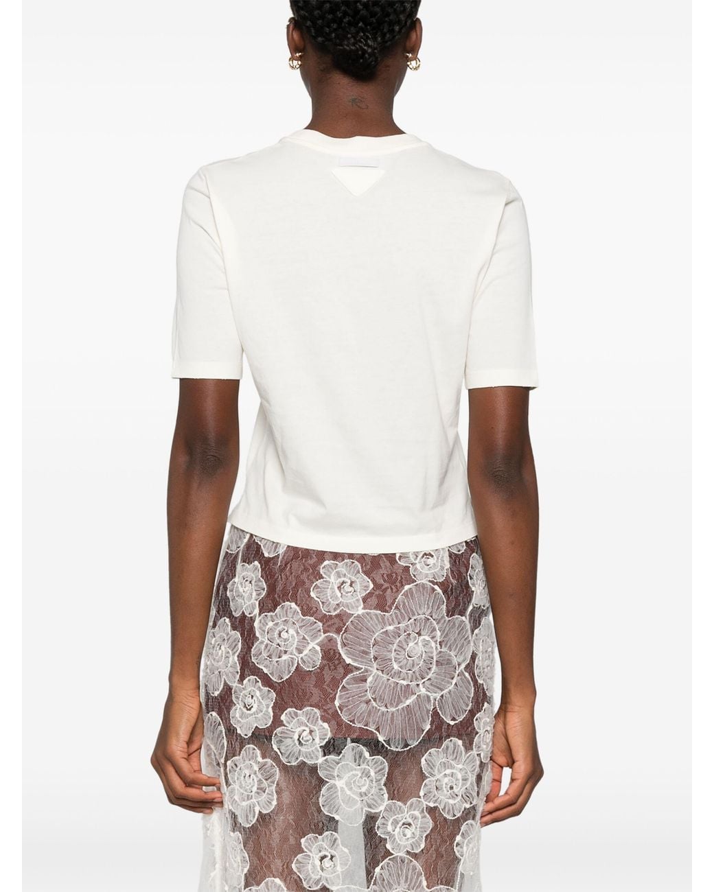 Prada White Giracollo