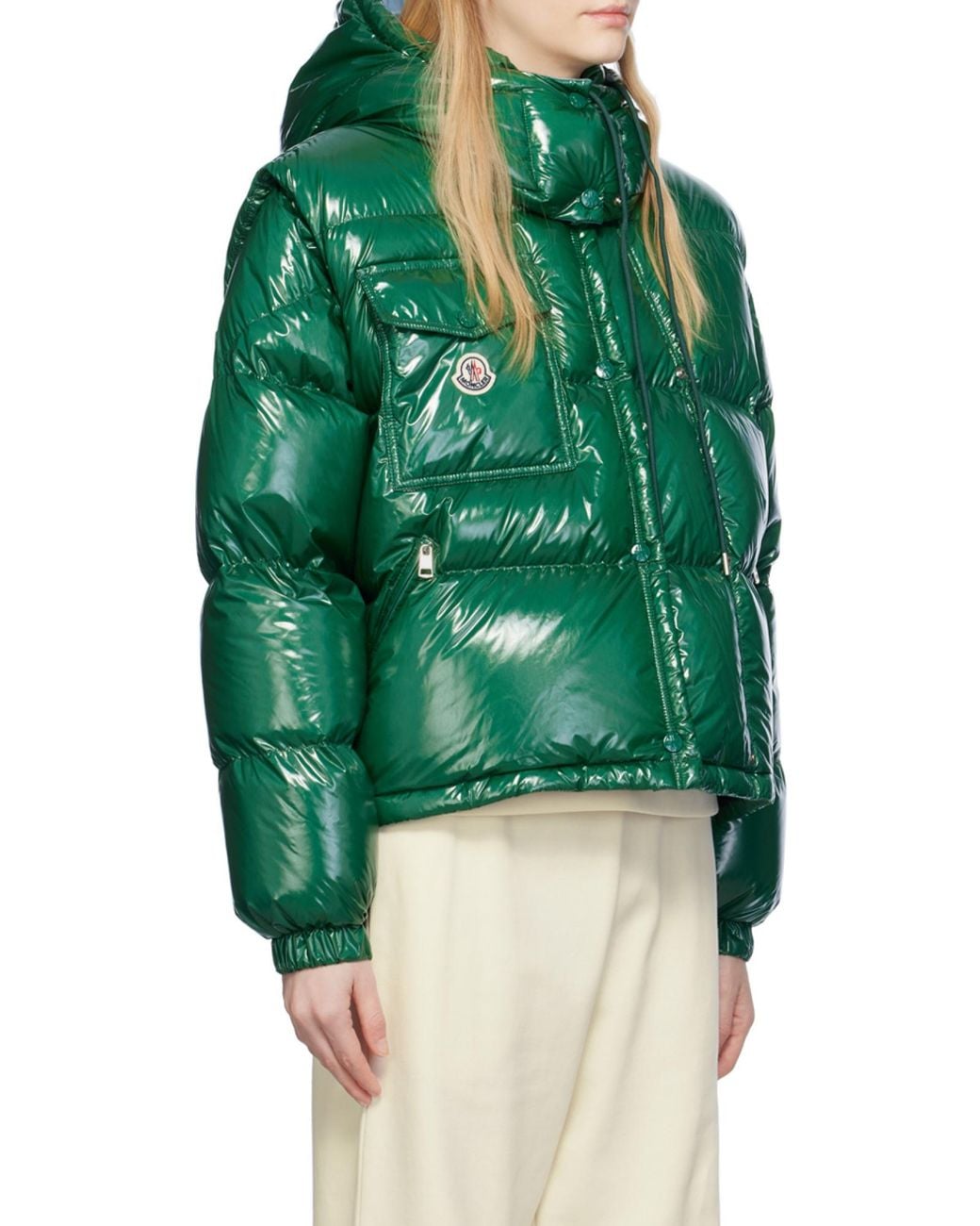 Moncler Green Karakorum Short Down Jacket