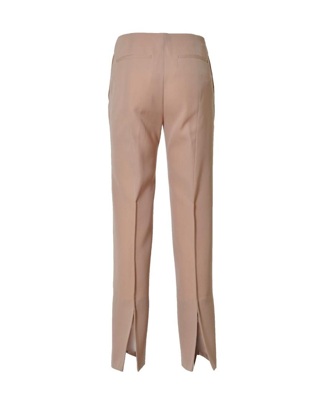 Jil Sander Natural Pintuck-Detail Flared Trousers