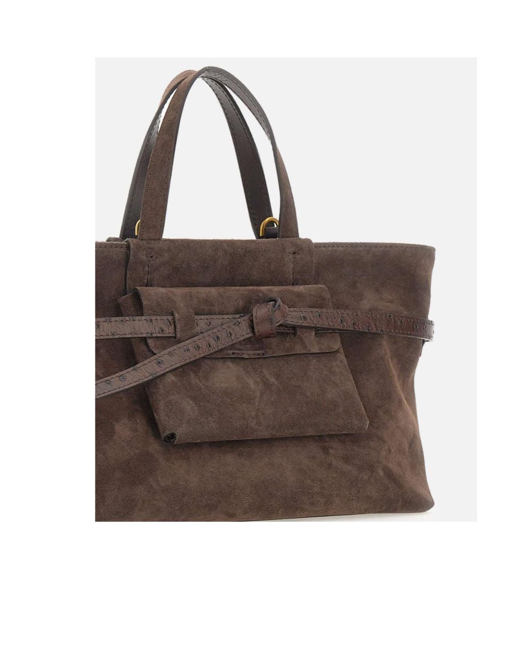 Gianni Chiarini Brown Belty Belted Tote Bag