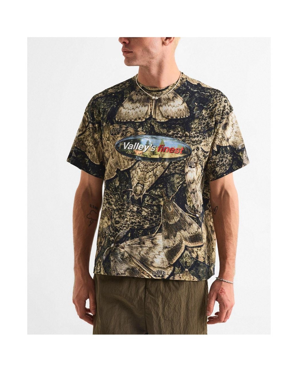 Roa Green Classic Crew Neck T-Shirt for men