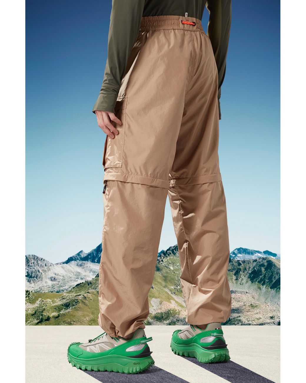 Moncler Natural Cargo Trousers for men