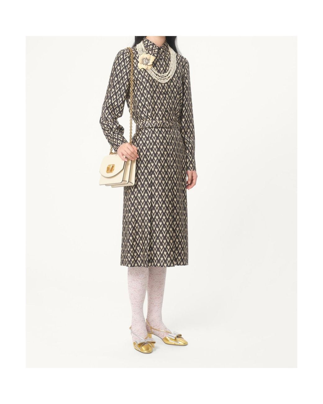 Valentino Multicolor Toute La V Monogram Long-Sleeved Shirt
