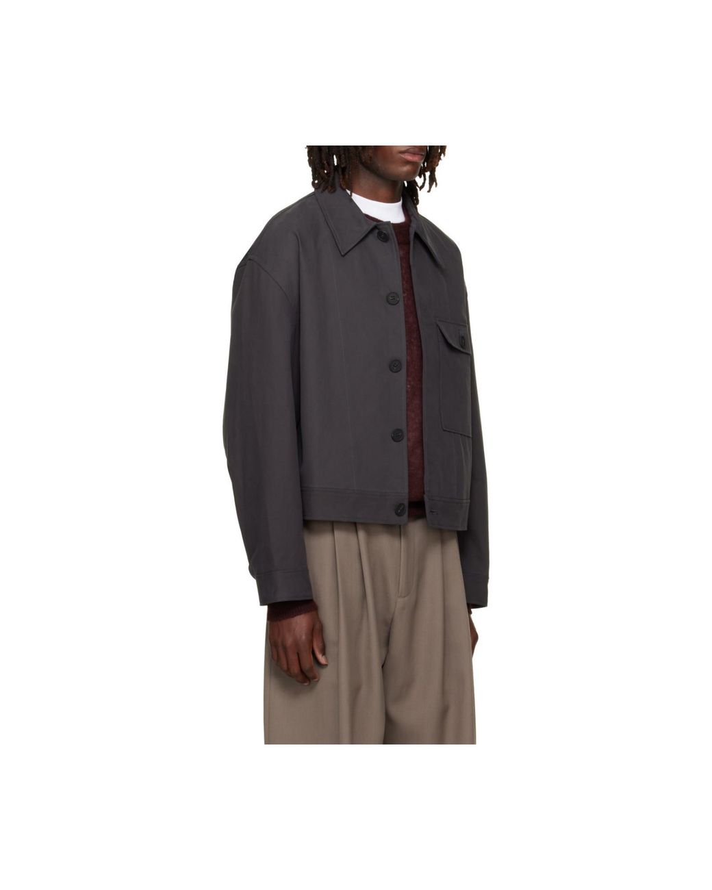 Studio Nicholson Gray Drey Button-Up Jacket for men