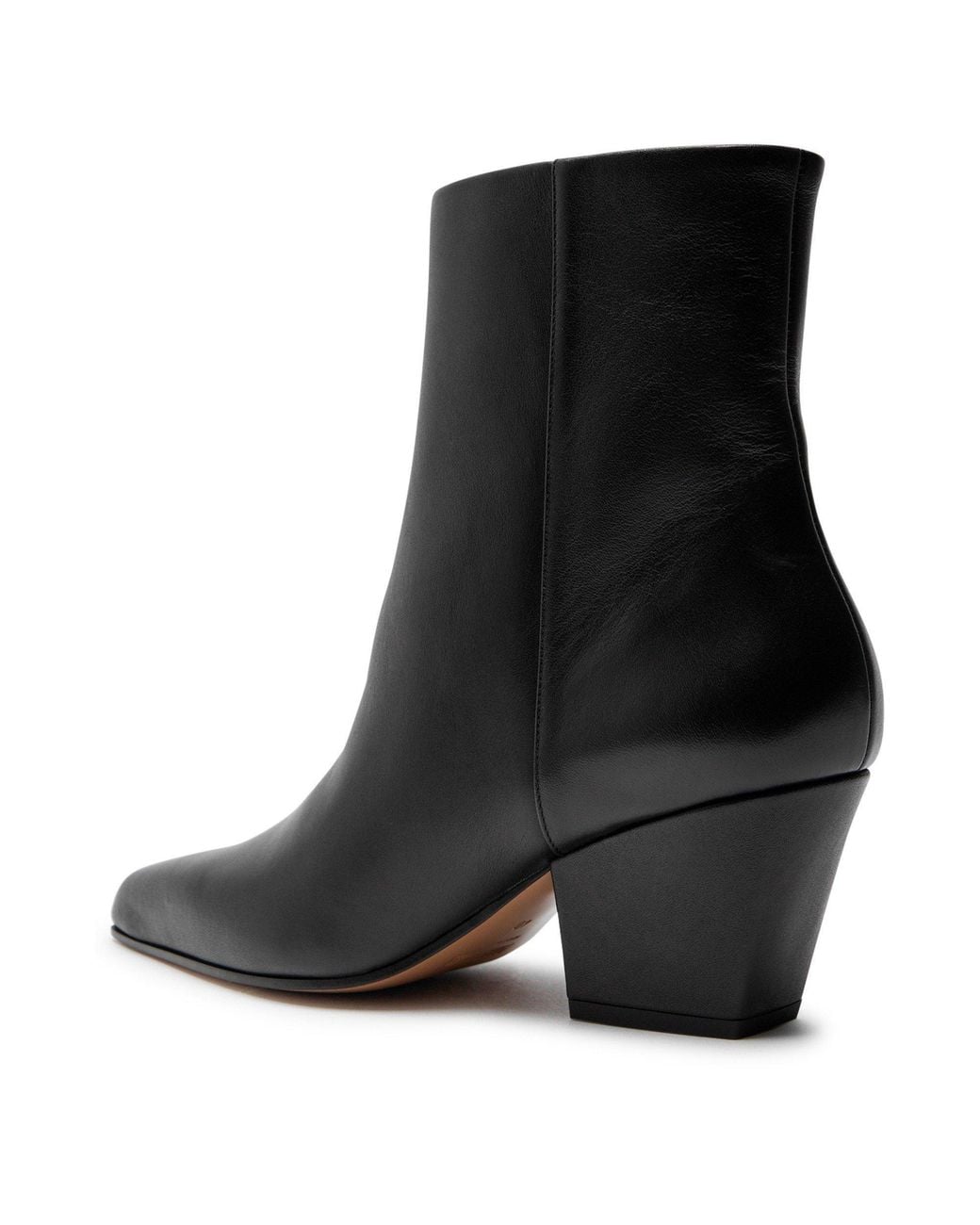 Paris Texas Black Leather Ankle Boots