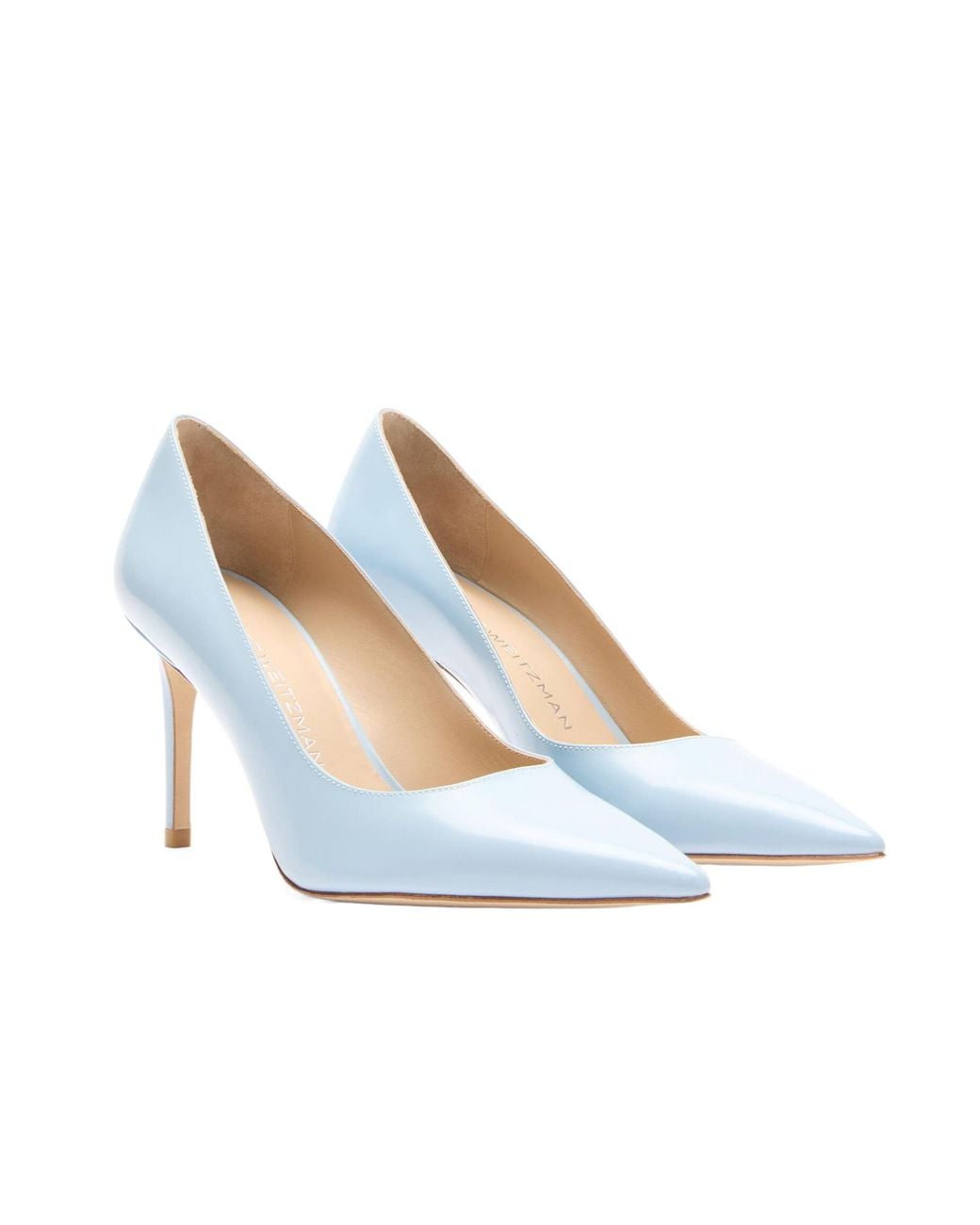 Stuart Weitzman Blue Pointed-Toe High Heels