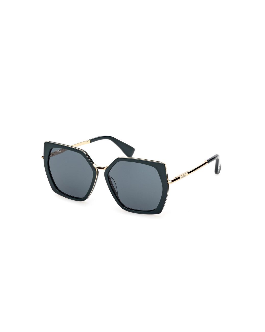 Max Mara Blue Geometric-Frame Sunglasses