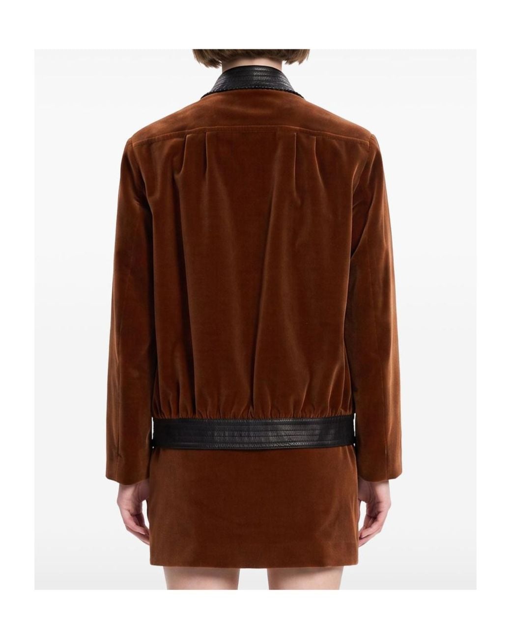 Blazé Milano Brown Blazé Milano Jealousy Long-Sleeved Buttoned Jacket