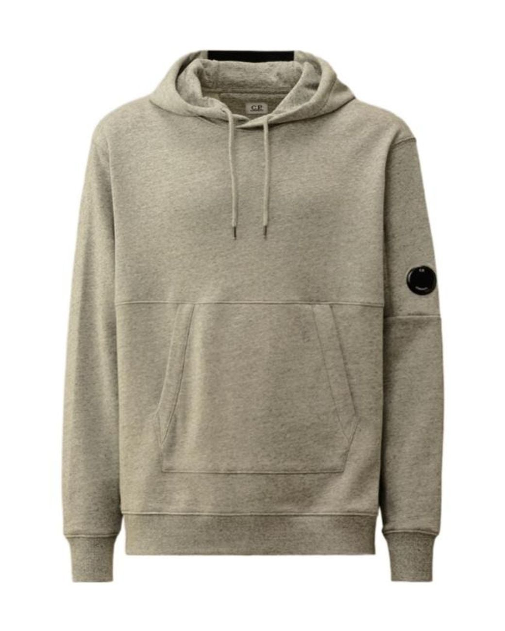 C P Company Gray Diagonal Raised Hoodie for men