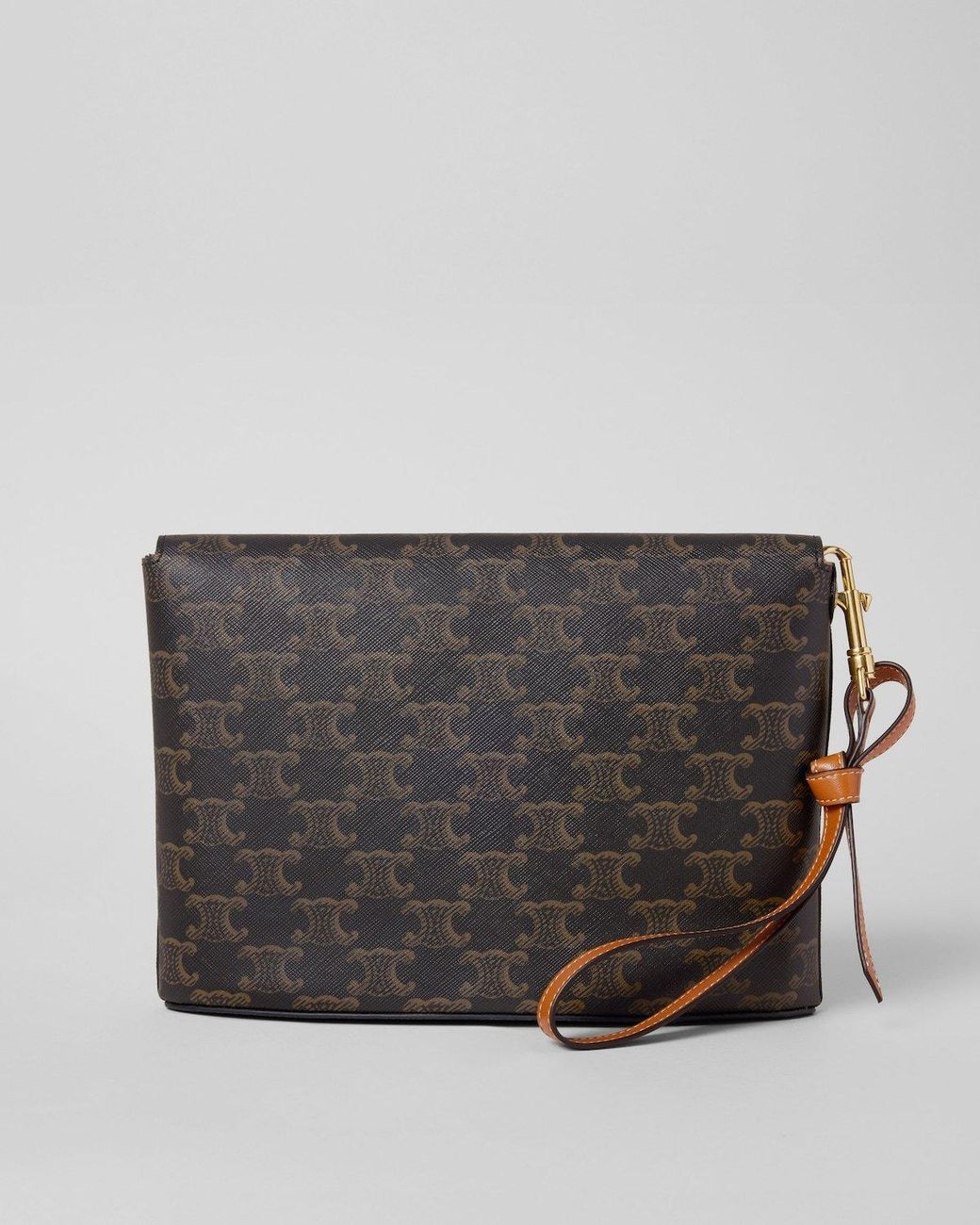Céline Black Medium Flap Clutch