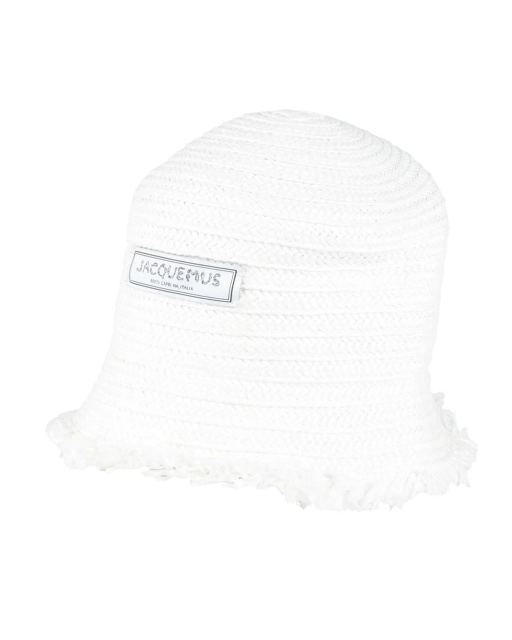 Jacquemus White Solid-Colored Mid-Brimmed Fisherman's Hat