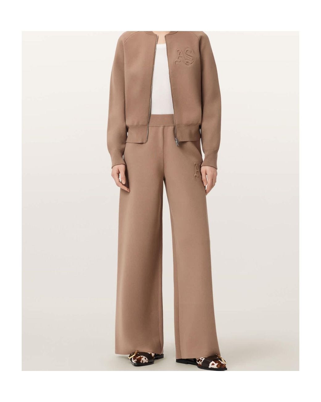 AllSaints Brown Sonny Knitted Trouser