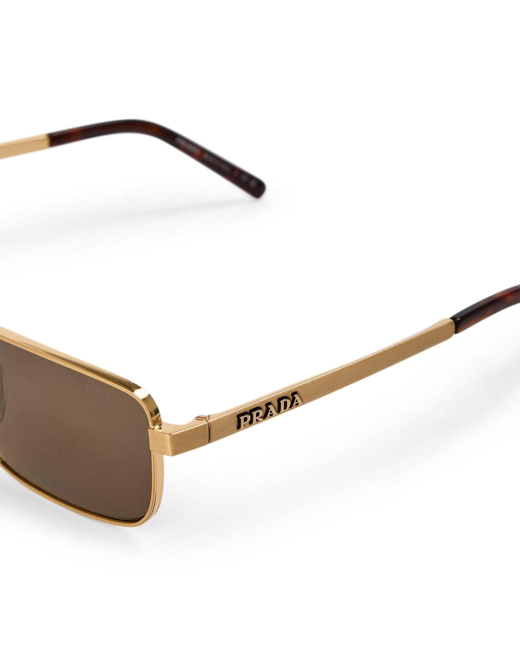 Prada White Square Sunglasses for men