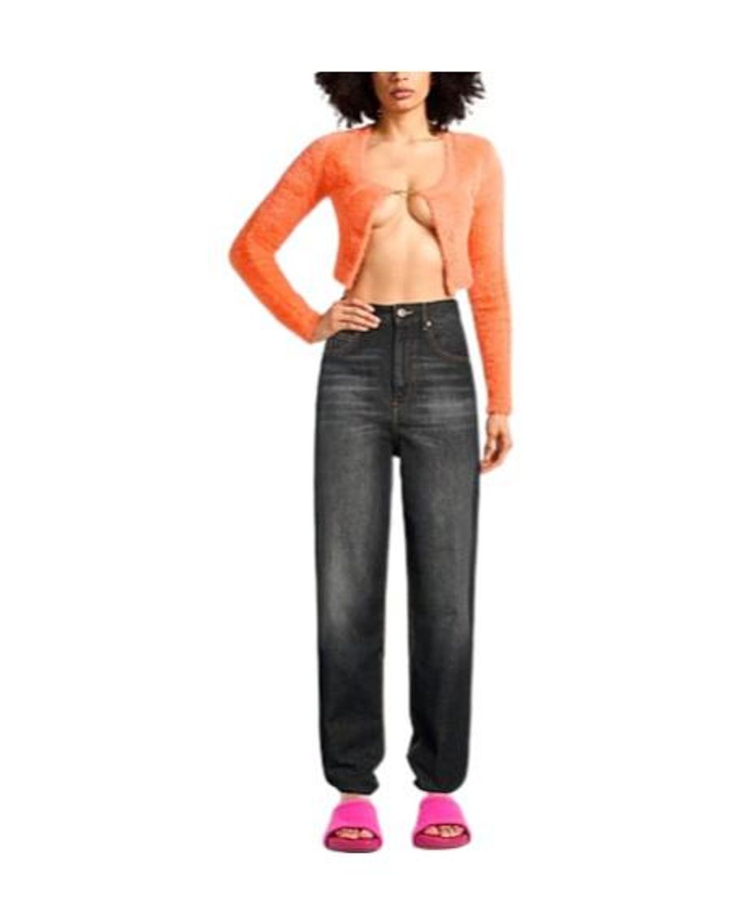 Isabel Marant Gray Denim Trousers