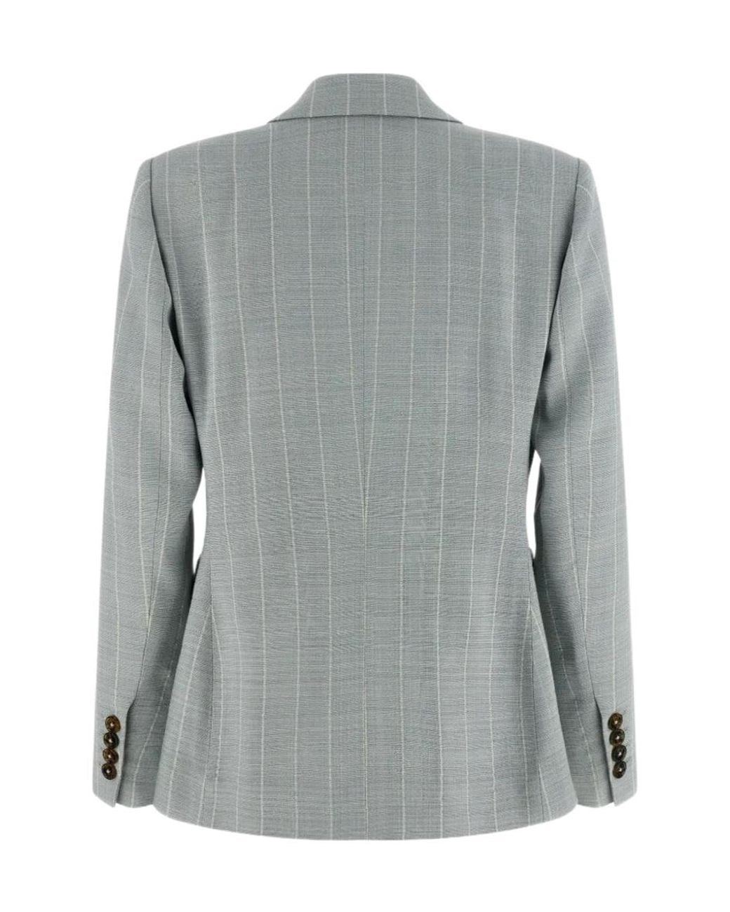 Blazé Milano Green Blazé Milano After You Charmer Pinstripe Blazer