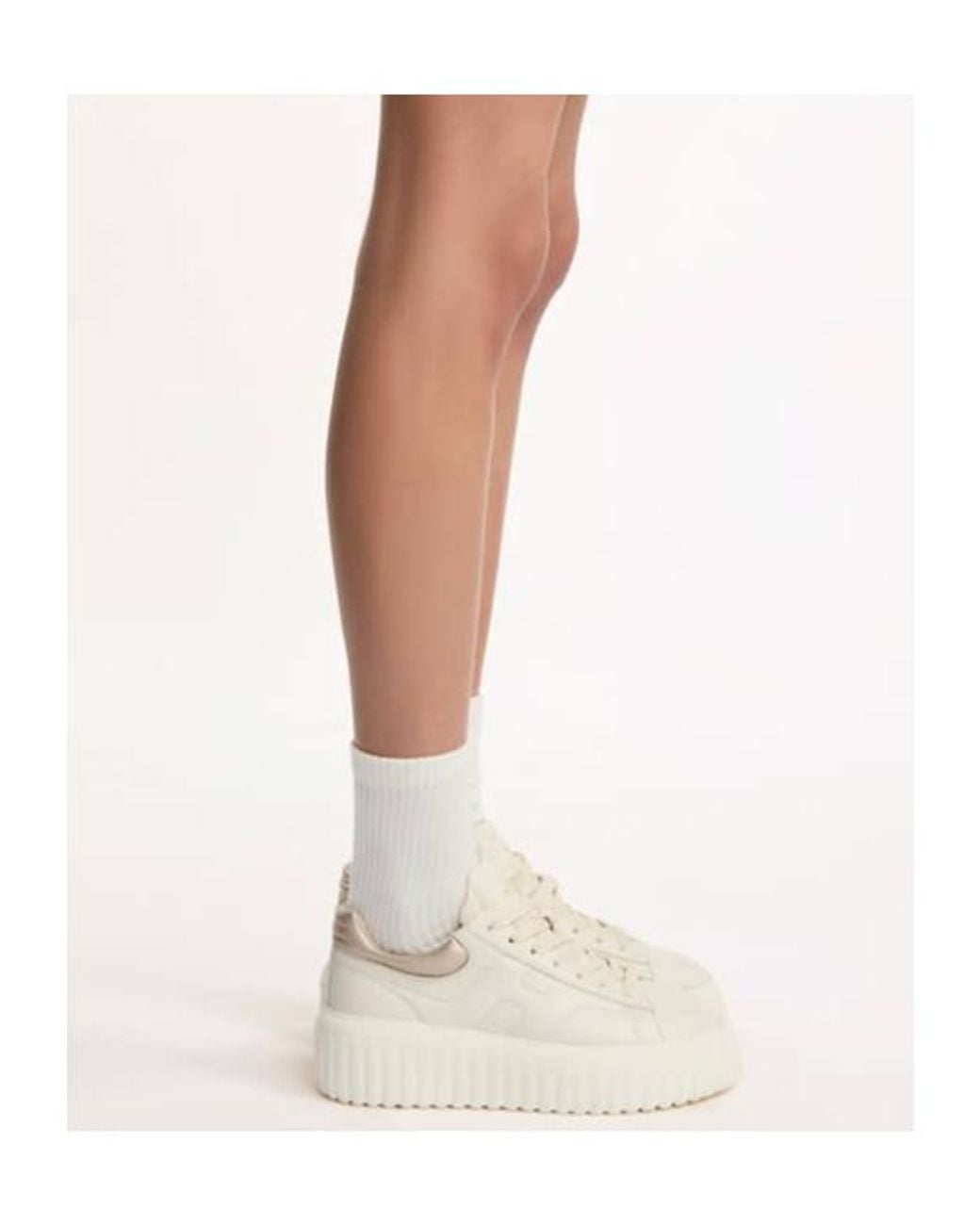 Hogan Natural Logo Printed Low-Top Sneakers