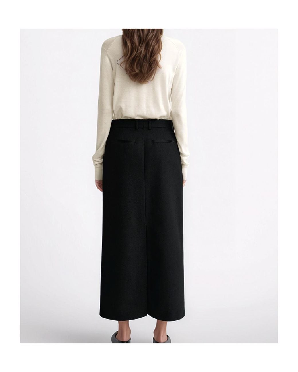 Totême White Totême Long-Sleeved Crewneck Jumper