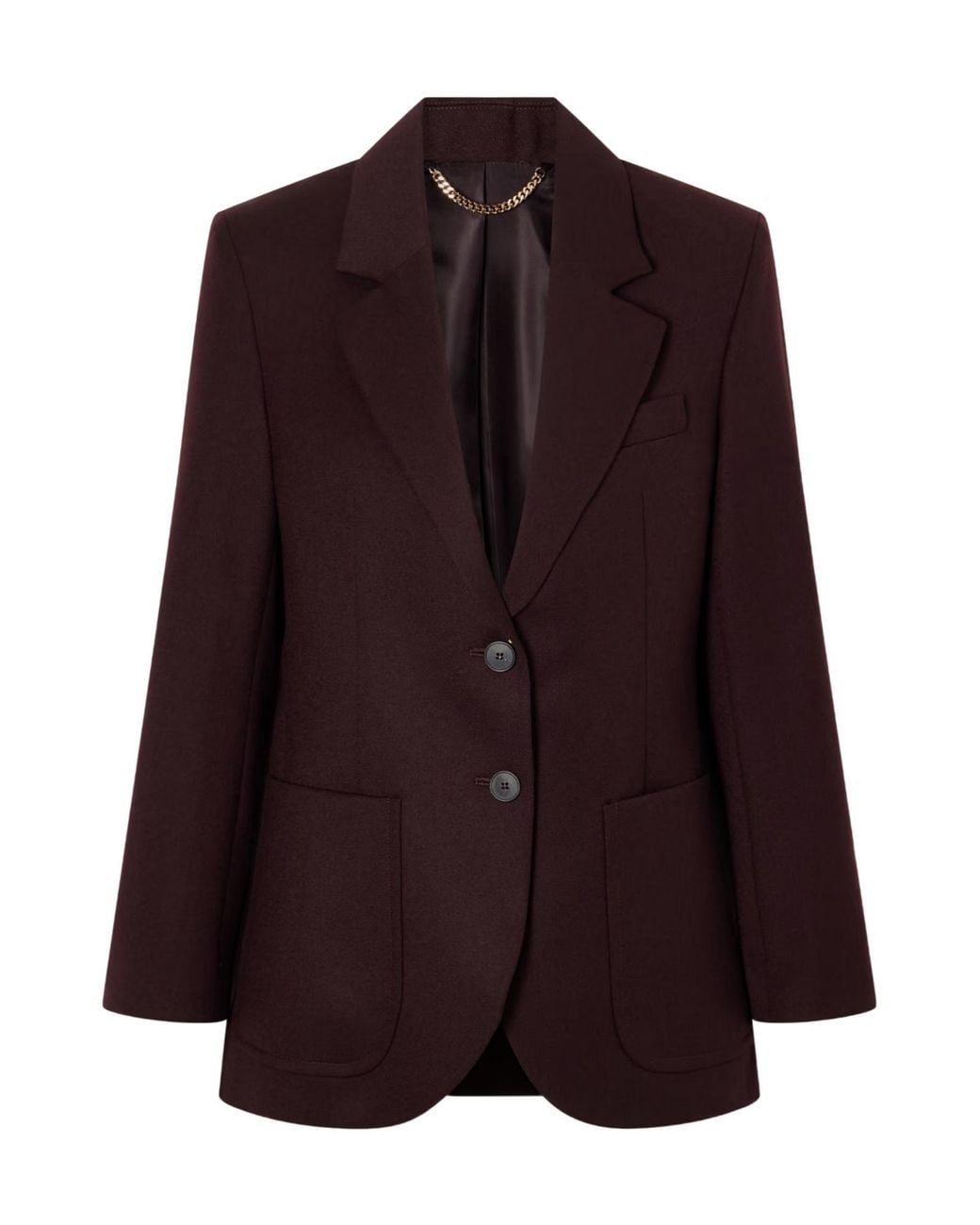 Victoria Beckham Purple Katherine Single-Breasted Blazer