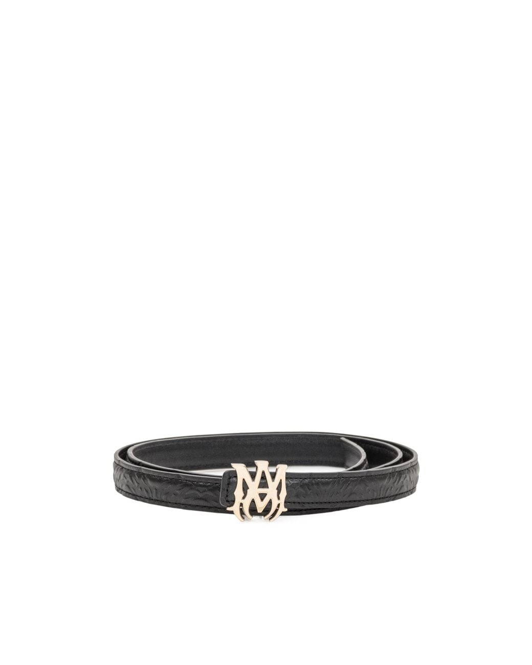 Amiri White Signature Logo Belt for men