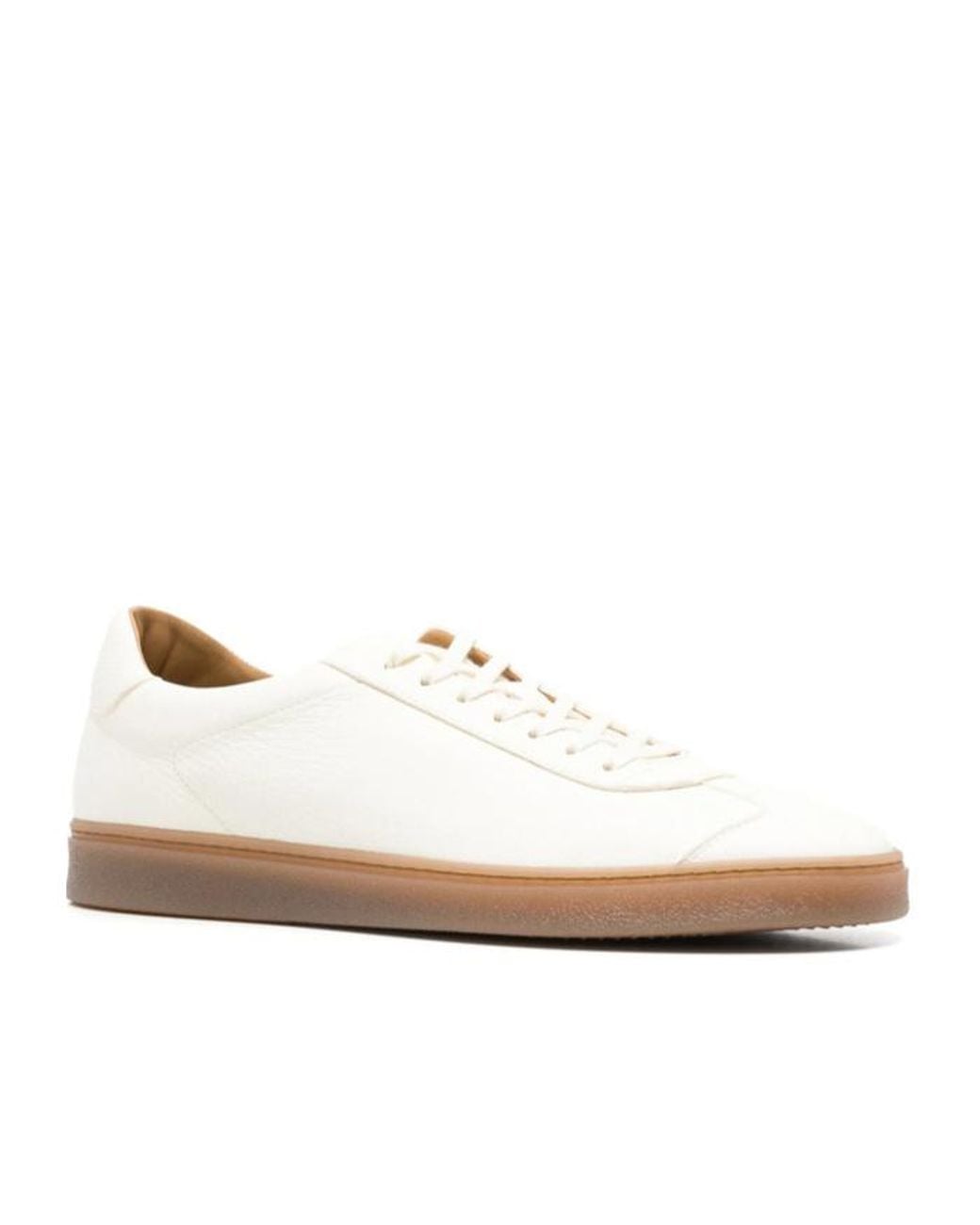 Henderson White Round-Toe Sneakers for men
