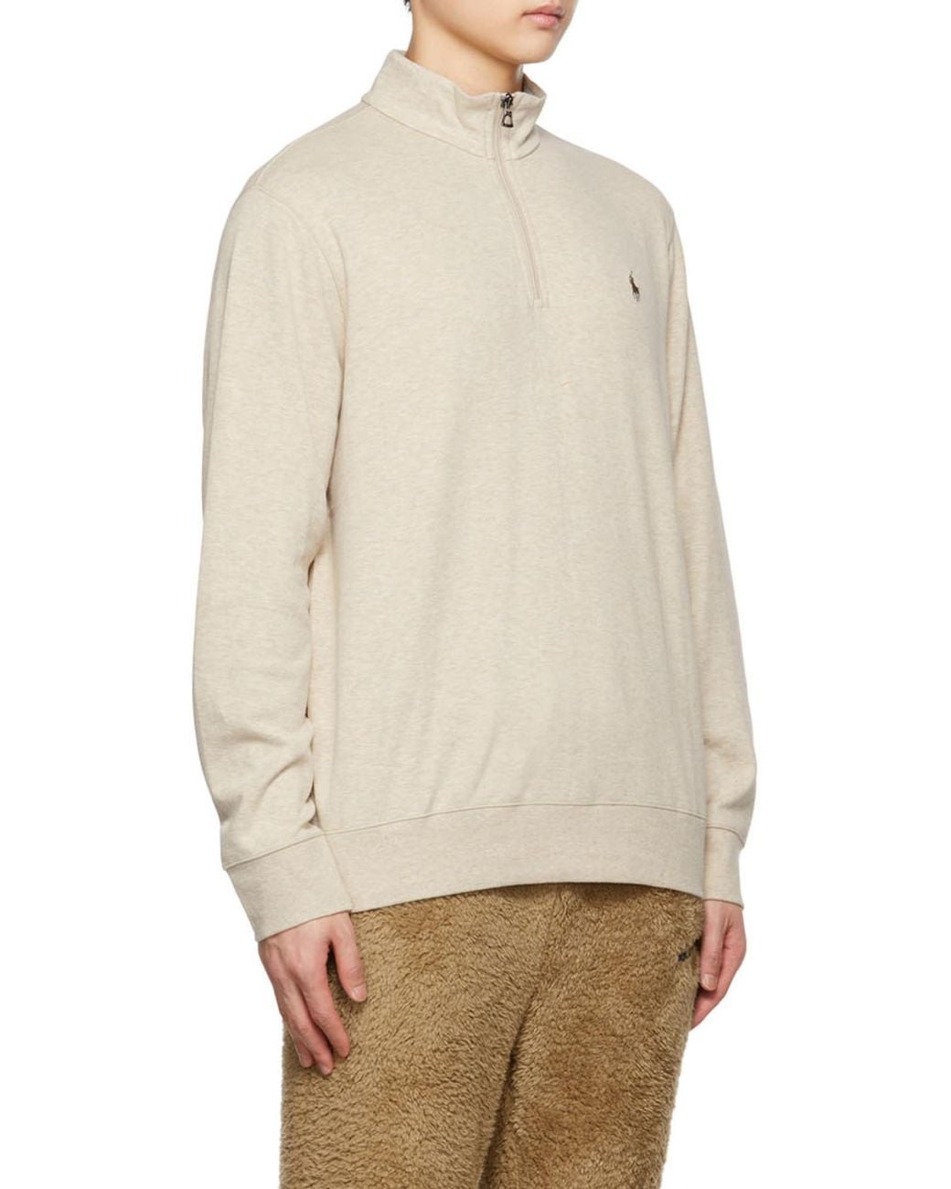 Polo Ralph Lauren Natural Pony Logo Embroidered Jumper for men