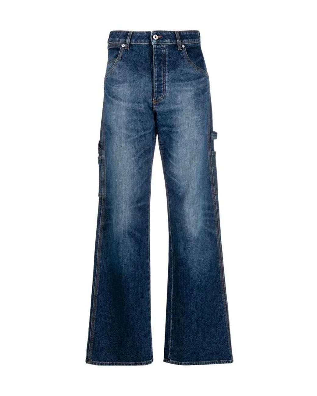 Heron Preston Blue Straight Leg Pants