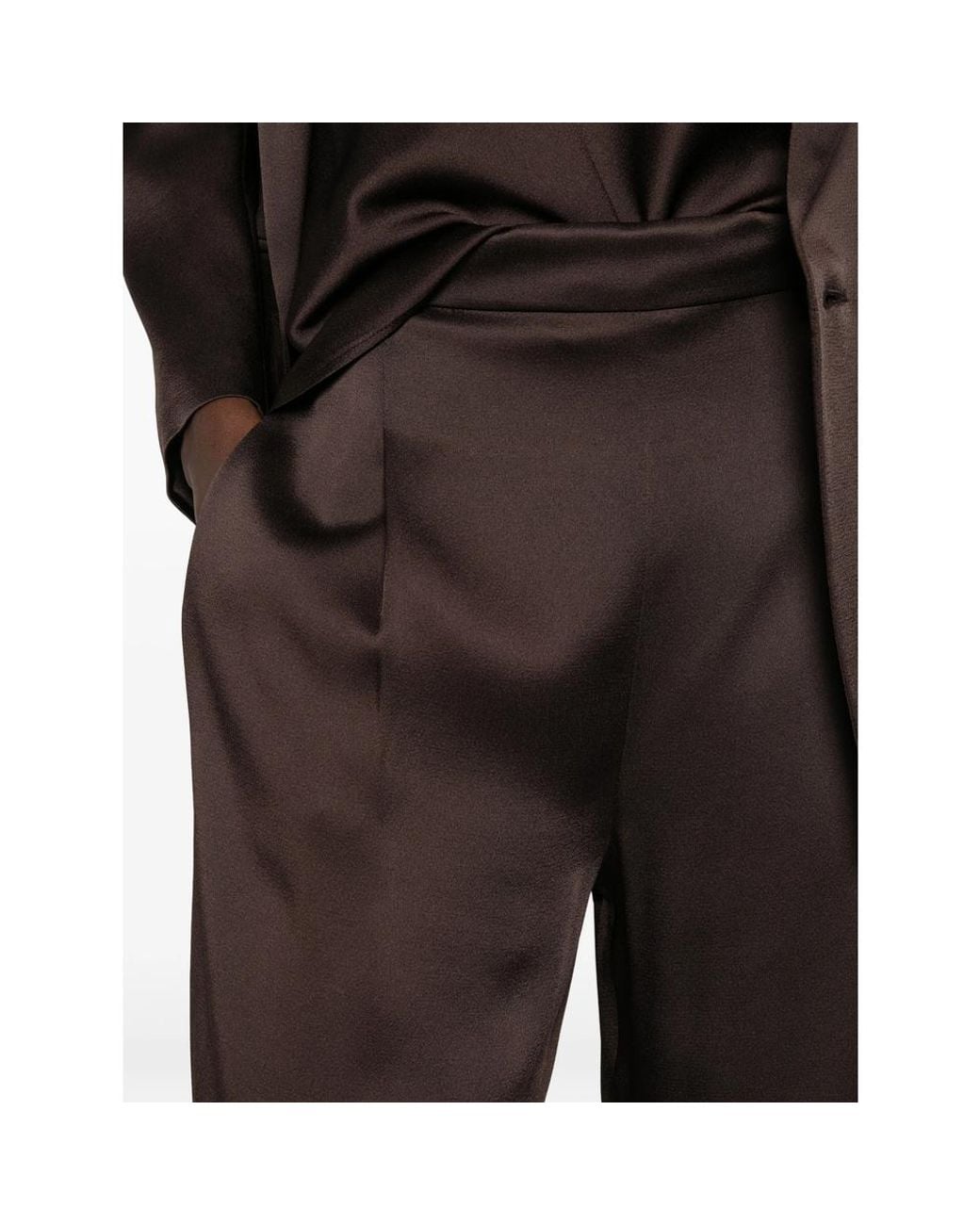 Max Mara Brown Wide-Leg Casual Pants