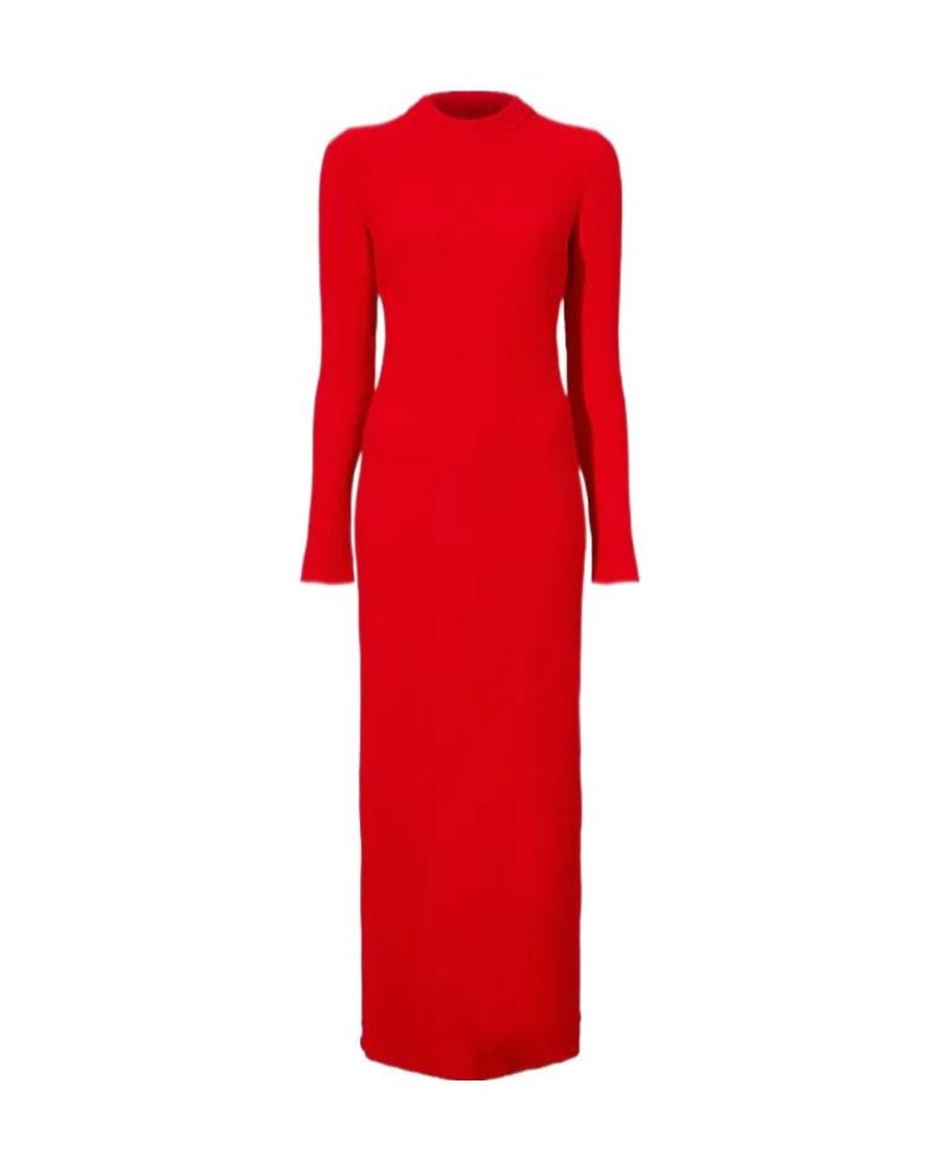 Proenza Schouler Red Lara Knit Maxi Dress