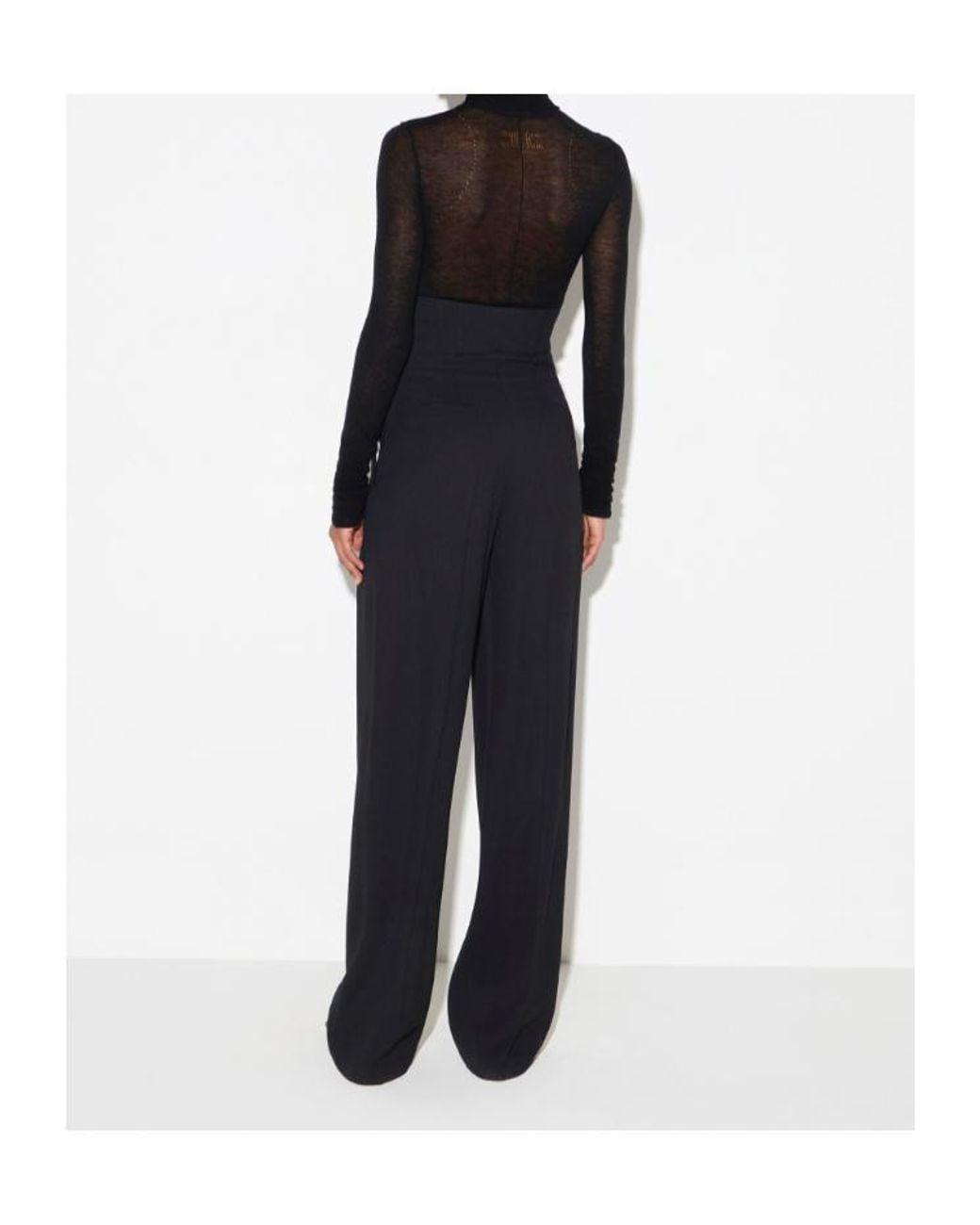 Elisabetta Franchi Black Ribbed Jumper