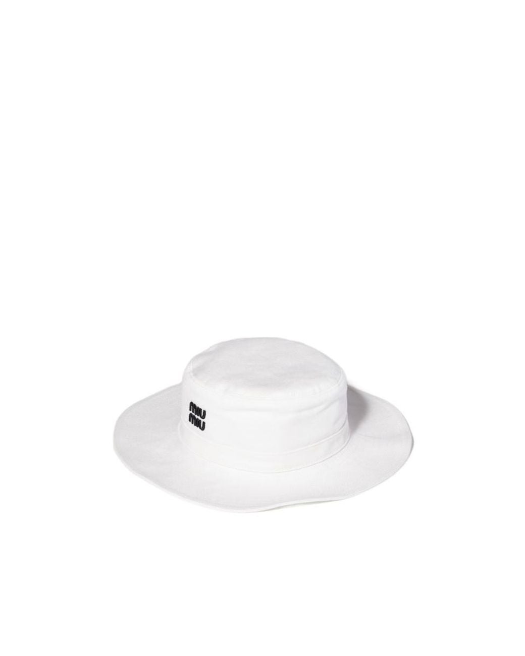 Miu Miu White Drill Hat