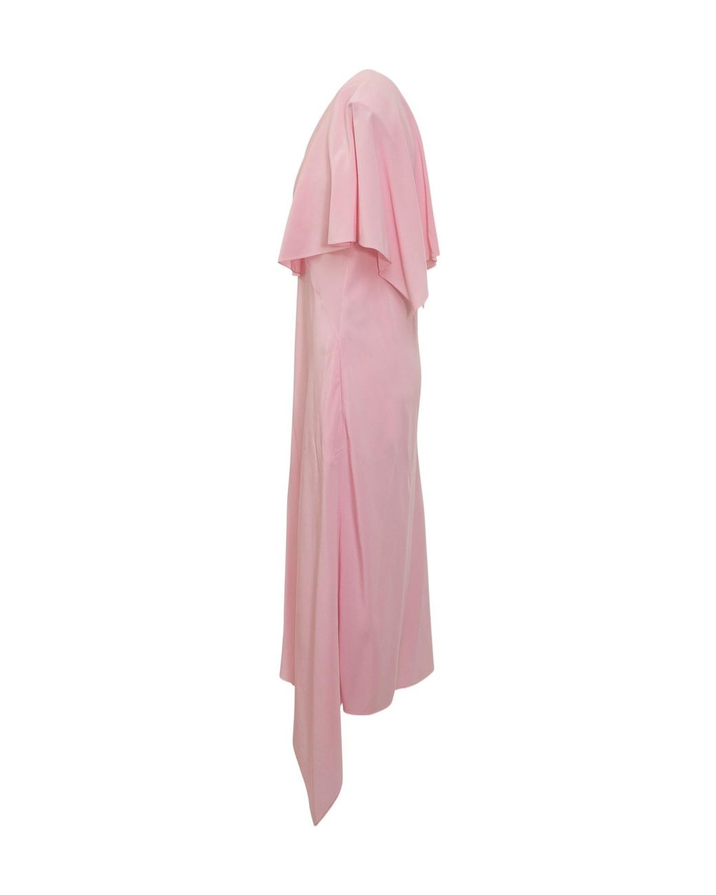 Stella McCartney Pink Draped V-Neck Dress