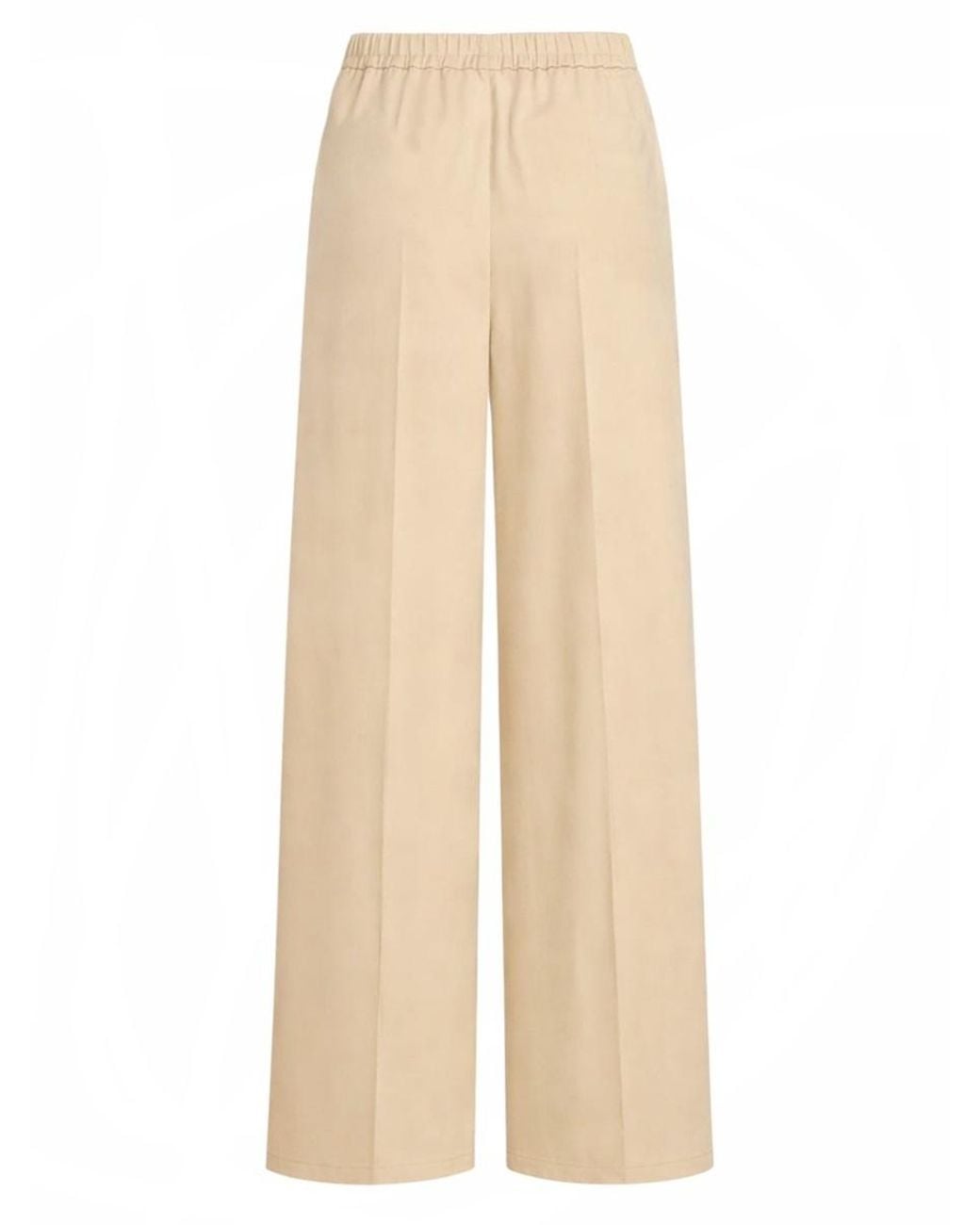 Patou Natural Elasticated Wide-Leg Pants