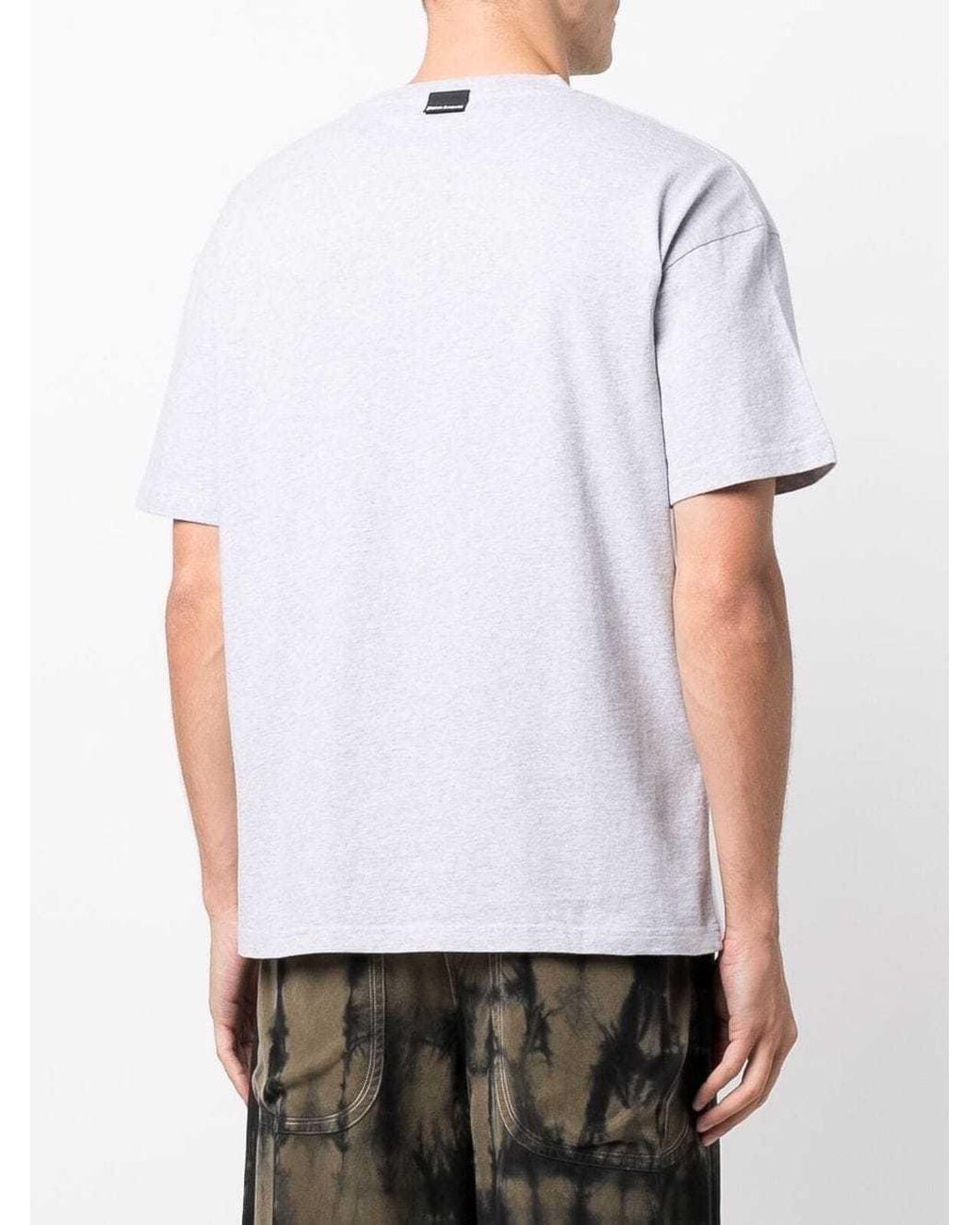 Palm Angels White Pxp Logo-Patch T-Shirt for men