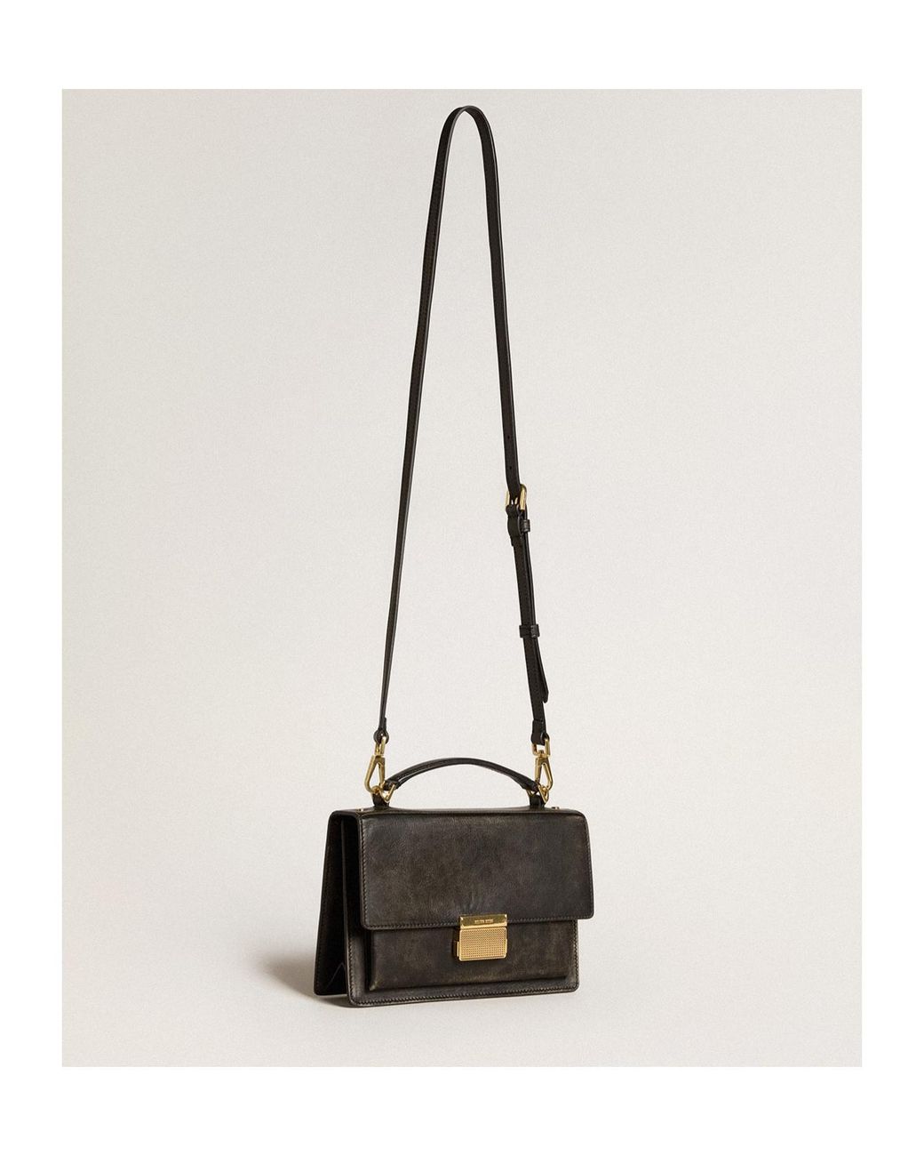 Golden Goose Deluxe Brand Black Venezia Top Handle Bag