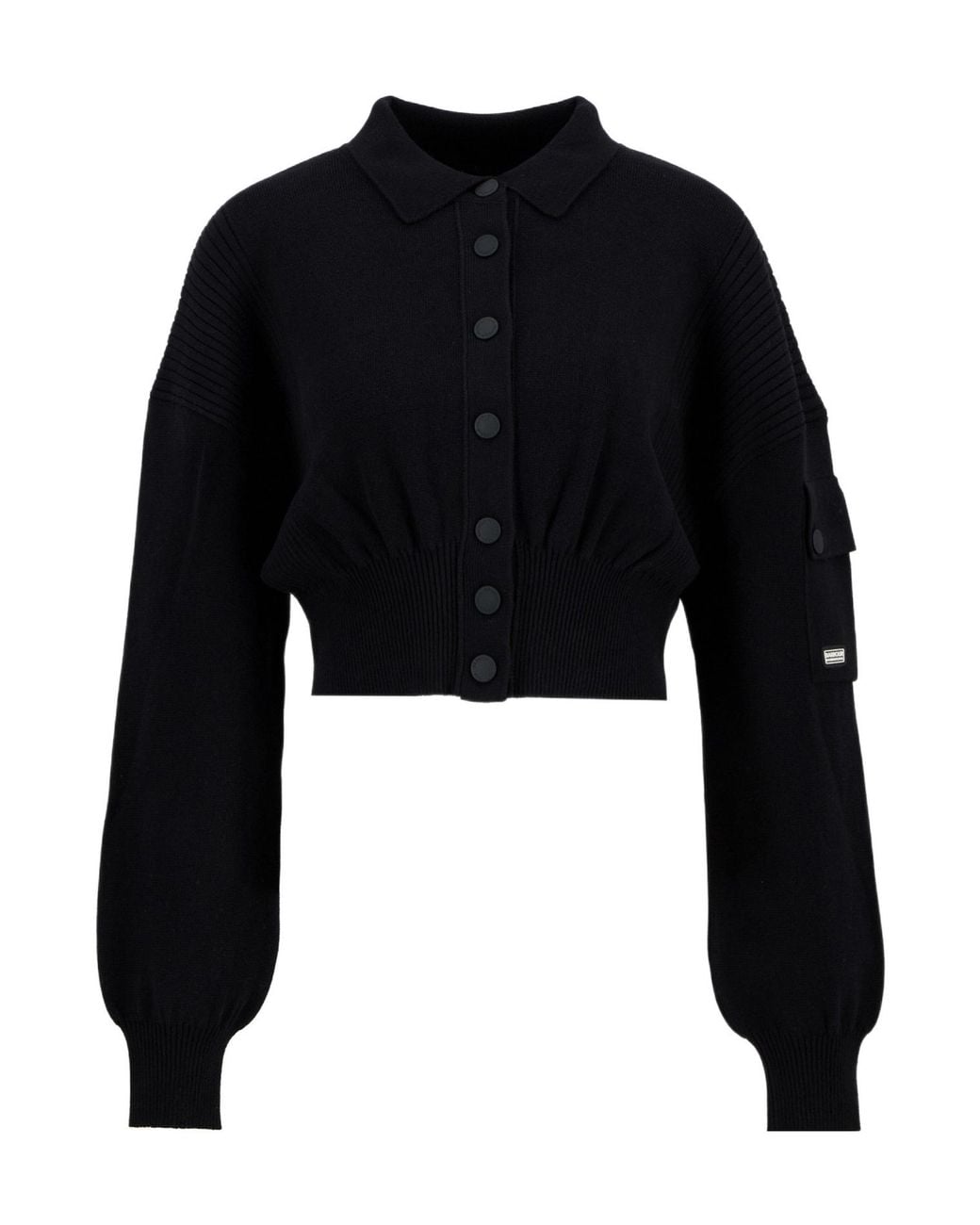 Barbour Black Gigi Knitted Bomber