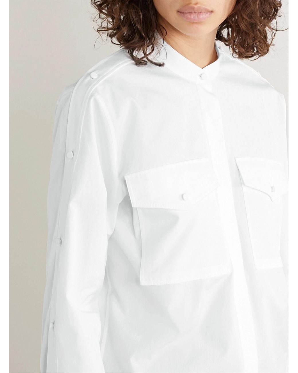 Helmut Lang White Cotton-Poplin Shirt