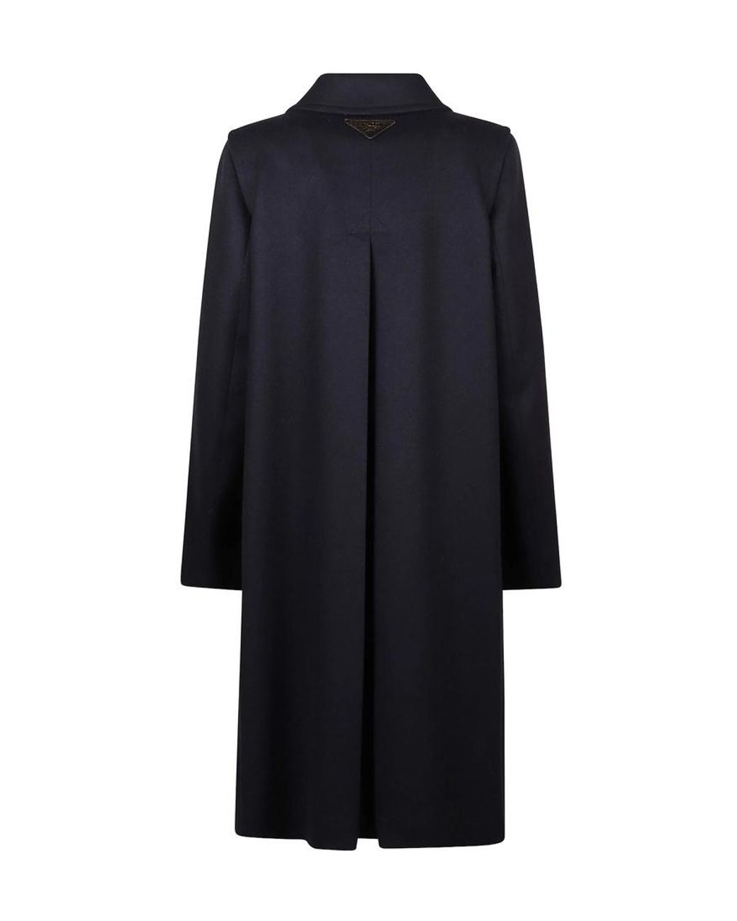 Prada Blue Single-Brested Long Sleeved Coat